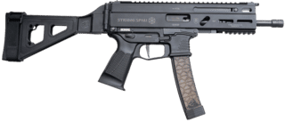 Global Ordnance STRIBOG SP9A1 9mm Luger Semi-Auto Pistol - Black - 8.0" - 30 Round - SB Tactical Brace